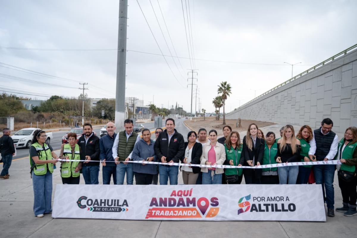 Entrega Javier Díaz adecuación vial en Fundadores y Colosio