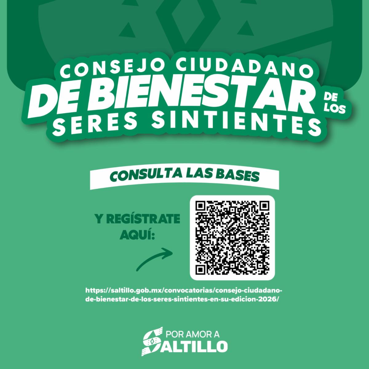 Convocan a formar parte del Consejo Ciudadano de Bienestar de los Seres Sintientes en Saltillo