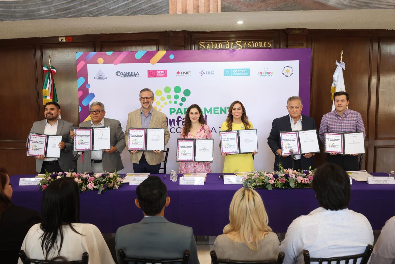 Impulsan instituciones la participación de niñas y niños en el Parlamento Infantil Coahuila 2026