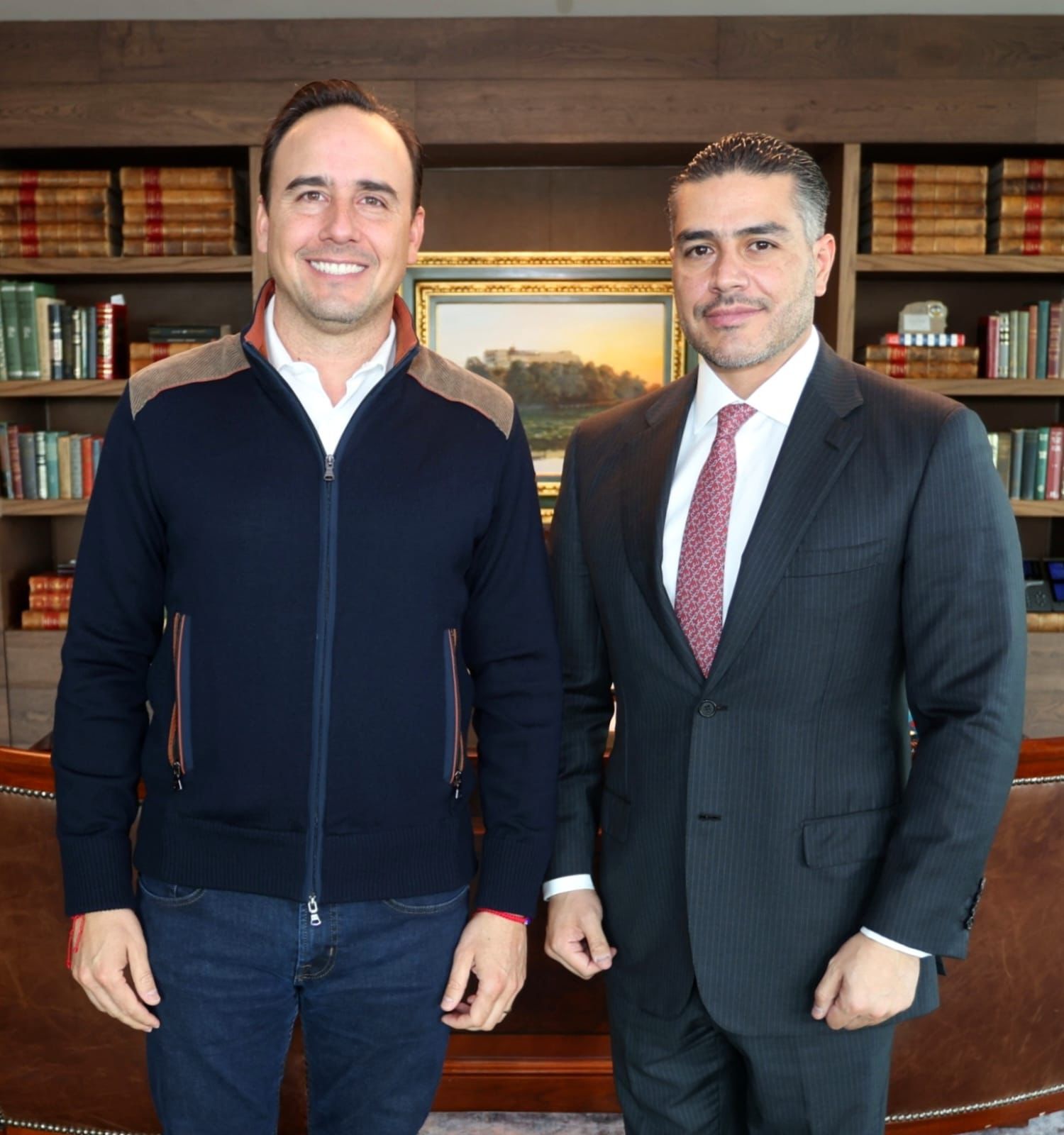 SE REÚNEN MANOLO Y GARCÍA HARFUCH PARA SEGUIR TRABAJANDO POR LA SEGURIDAD DE COAHUILA