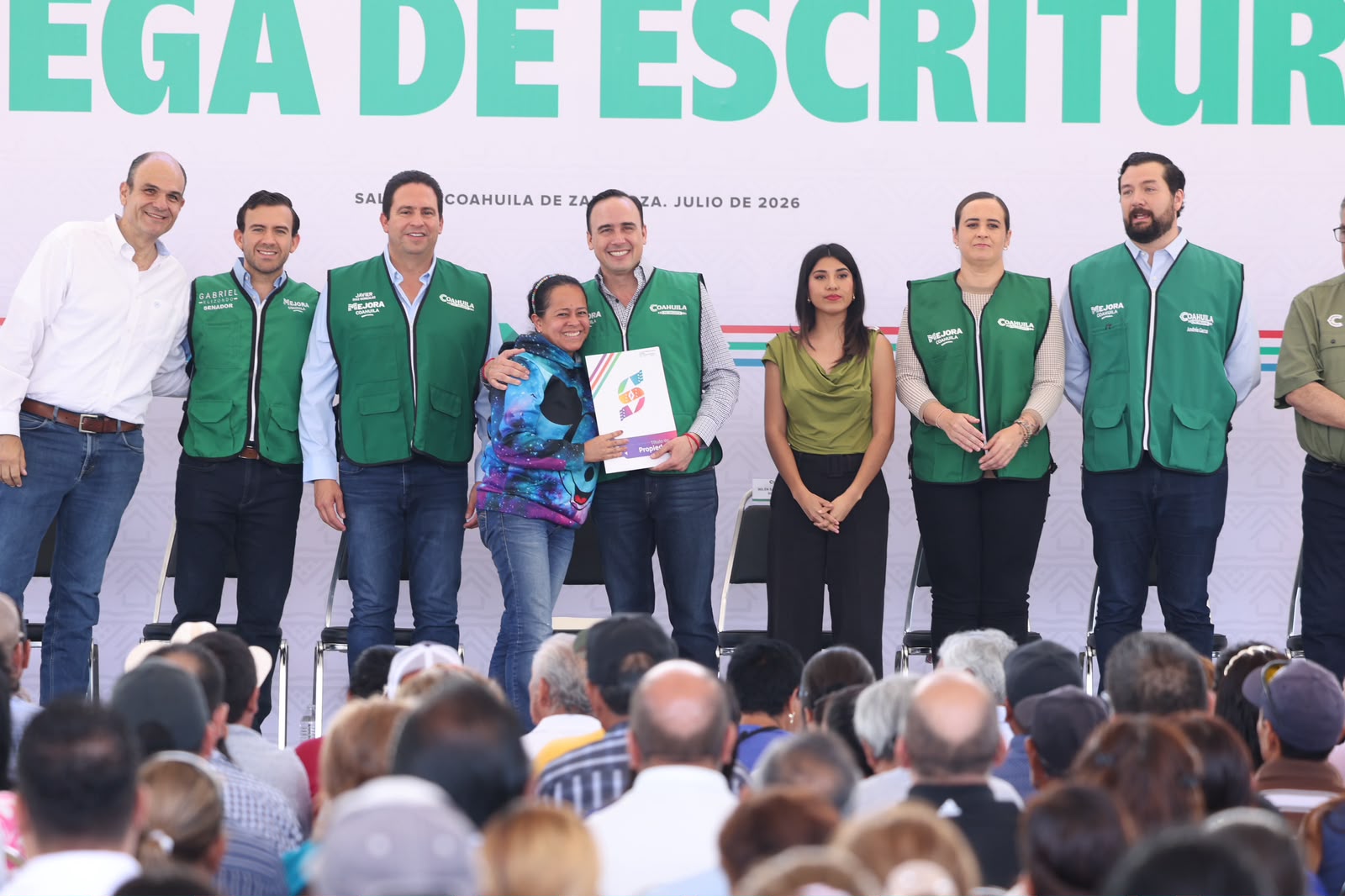 INICIAMOS LA ENTREGA DE MILES DE ESCRITURAS PARA TODAS LAS REGIONES DE COAHUILA: MANOLO