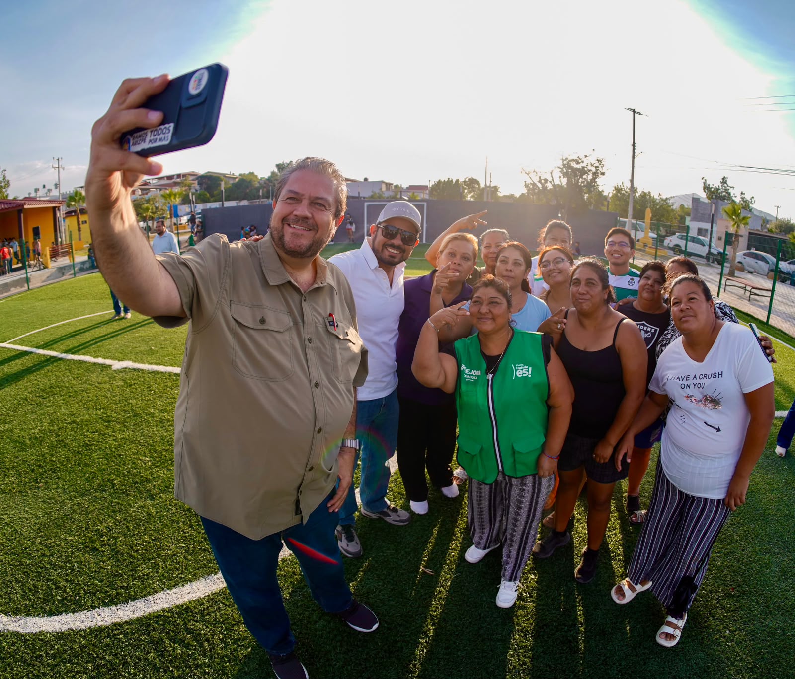 Entrega Tomás Gutiérrez cancha en la Alameda Escorial